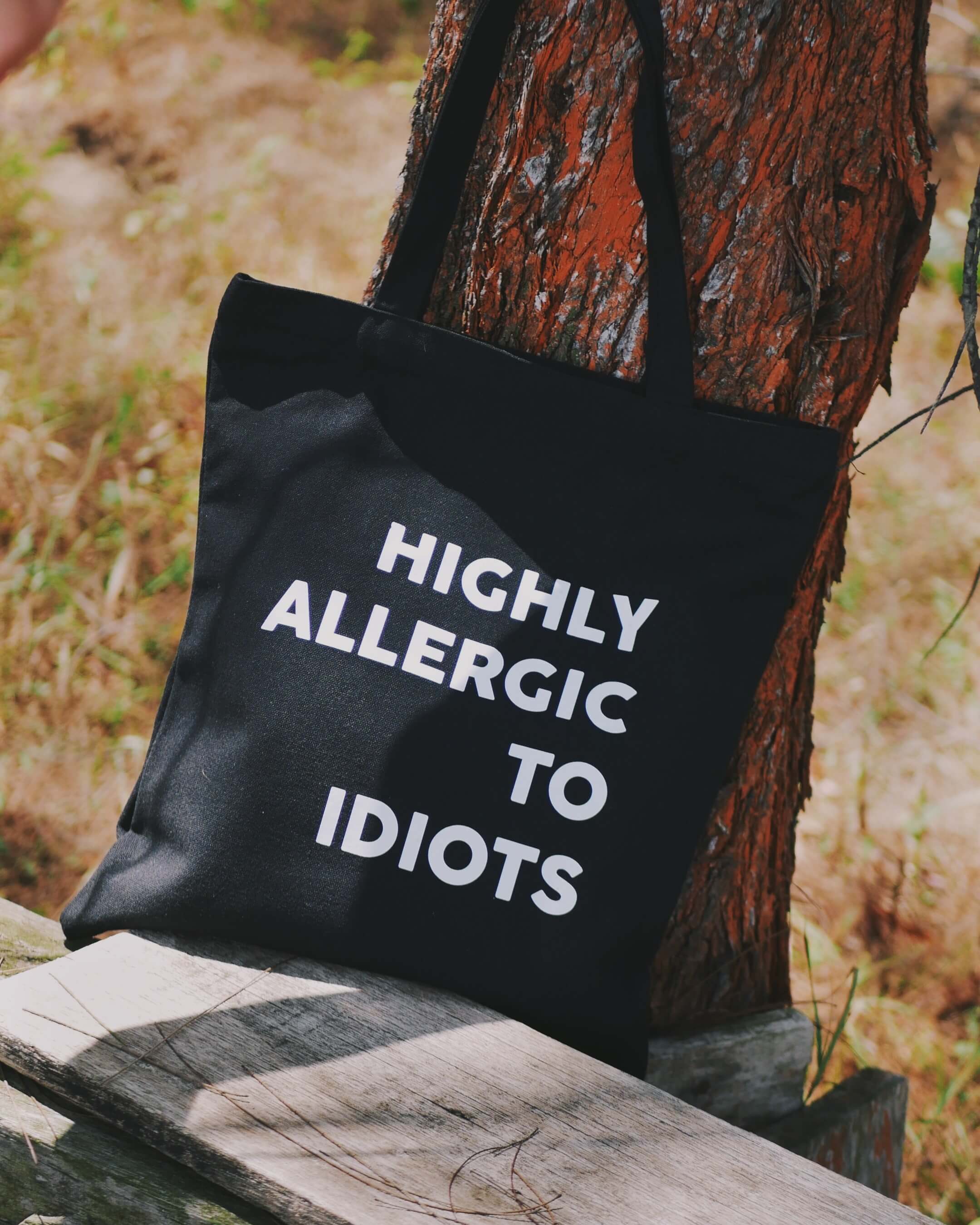 Allergic To Idiots - Canvas Tote
